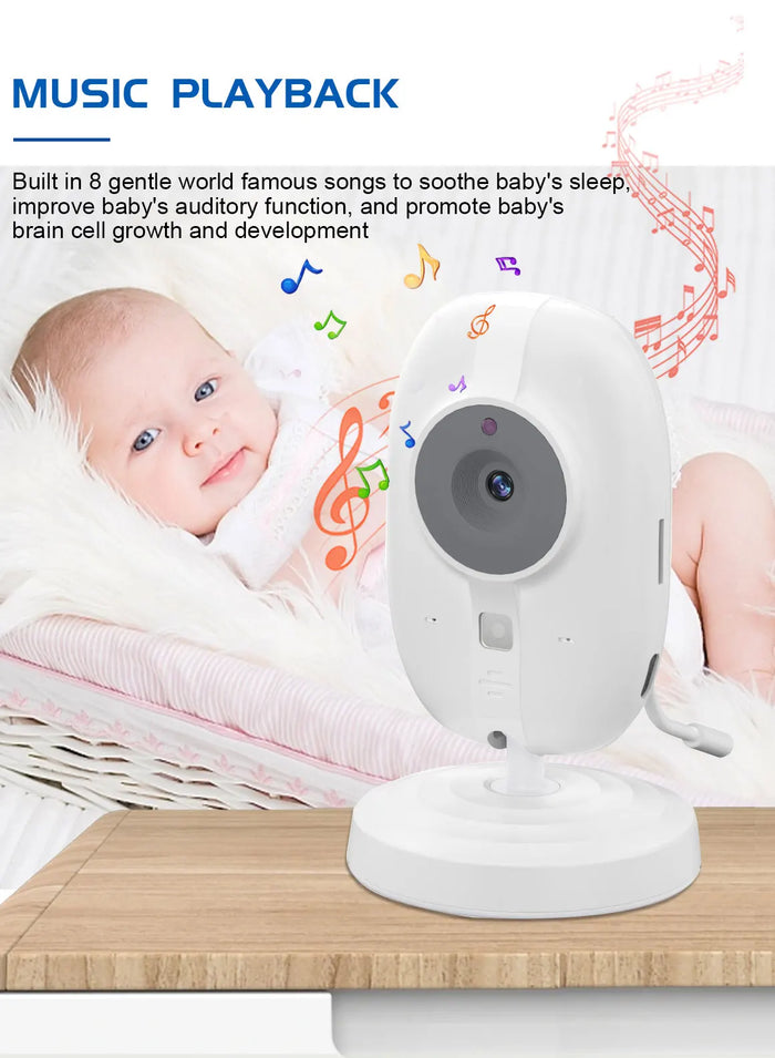 Video Baby Monitor, 3.5 in Screen with Night Vision, product photo 3