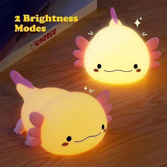 Axolotl Night Light, Silicone, Rechargeable, product photo 3