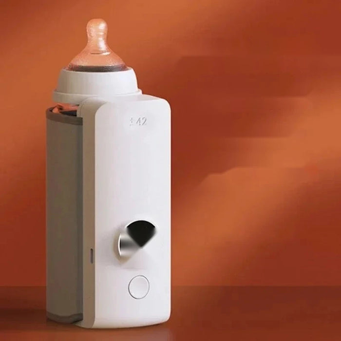 Portable Bottle Warmer, Rechargeable, White, USB