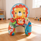 High-Contrast Tummy Time Pillow with Toys