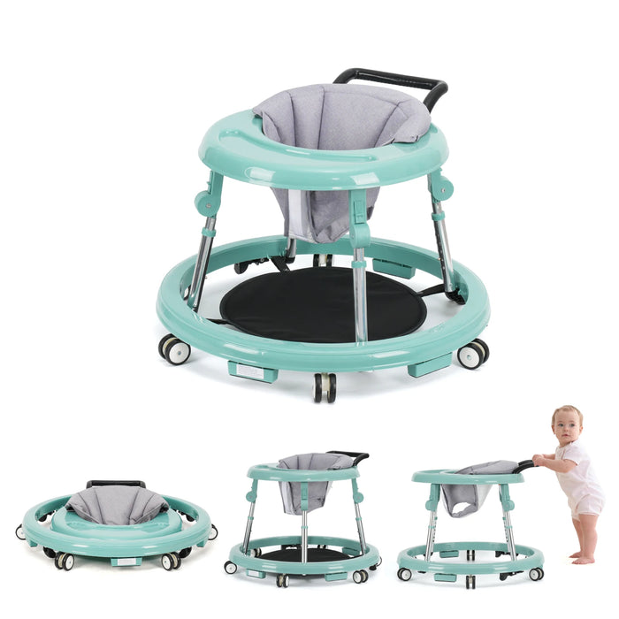 Kmaier 2-in-1 Baby Walker with Push Handle, green