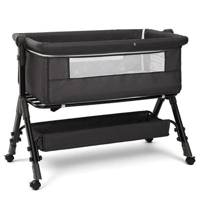 3-in-1 Bedside Bassinet with Canopy and Wheels, product photo 6