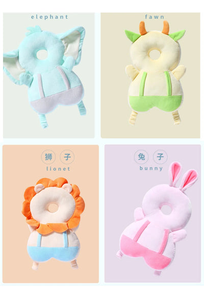 Toddler Head Cushion Backpack, Animal Designs