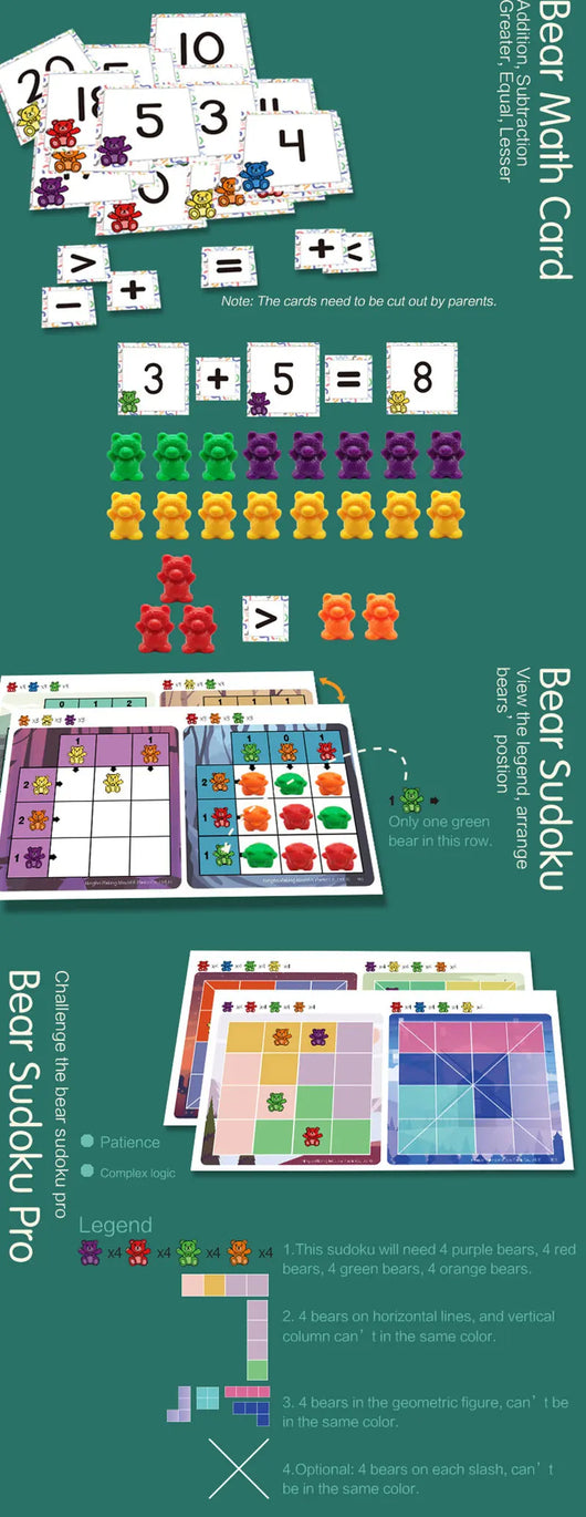 Rainbow Counting Bears Math & Sorting Set