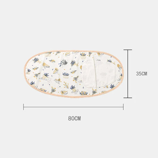 Cotton Muslin Swaddle Wrap, 0–6 Months
