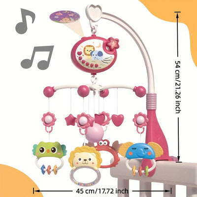 Musical Crib Mobile with Night Light Projector
