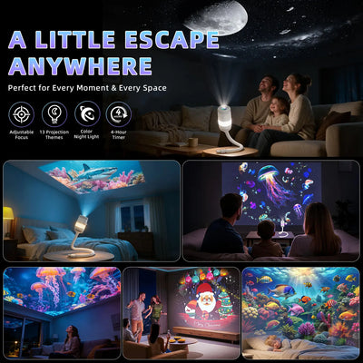 Galaxy Star Projector with Story Slides