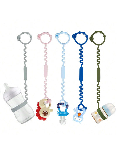 Silicone Toy Straps, 5-Pack