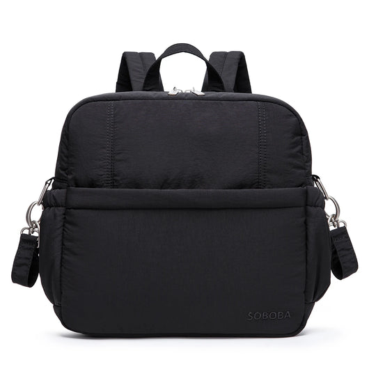 Soboba Diaper Bag Backpack, Large, Black