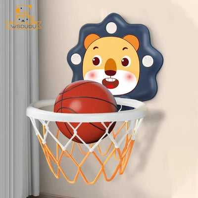 Kids' Wall-Mount Basketball Hoop with Ball