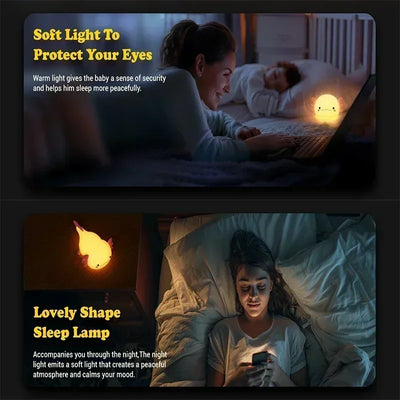 Axolotl Silicone Night Light, Rechargeable