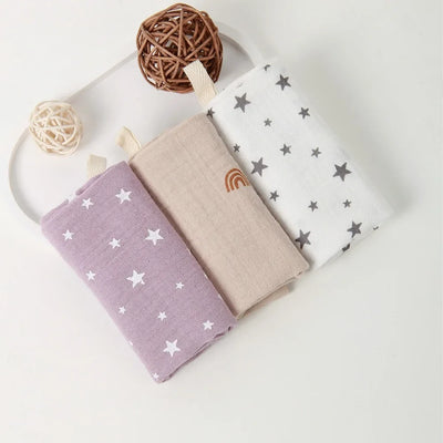 3-pack, lilac stars