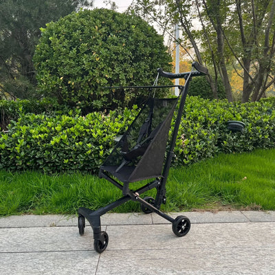 Lightweight Travel Stroller, Foldable, Black mesh