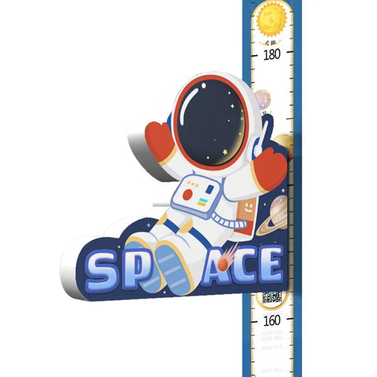 3D Animal Height Chart Wall Stickers
