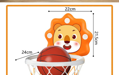 Kids' Wall-Mount Basketball Hoop with Ball