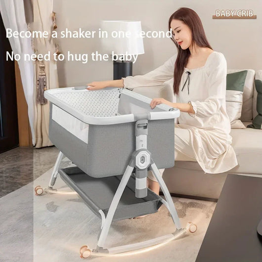 Bedside Baby Crib, Foldable and Height Adjustable, product photo 2