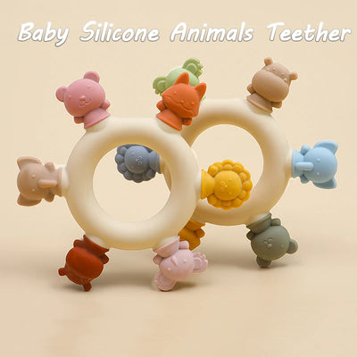 Silicone Animal Teether Ring