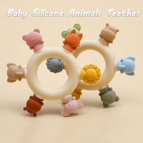 Silicone Animal Teether Ring