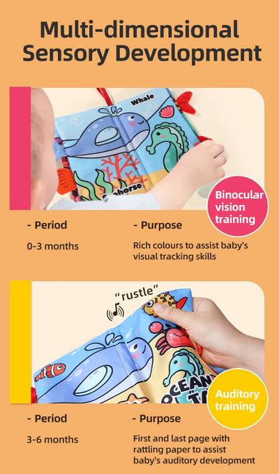 Soft Cloth Book for Babies, 4 Pages