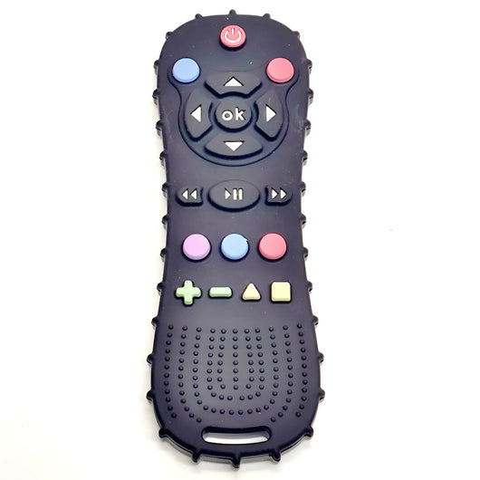 Remote Control Teether, Silicone, Navy classic