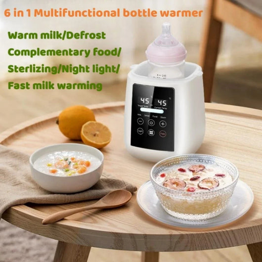 6-in-1 Baby Bottle Warmer with LCD, US Plug, product photo 1