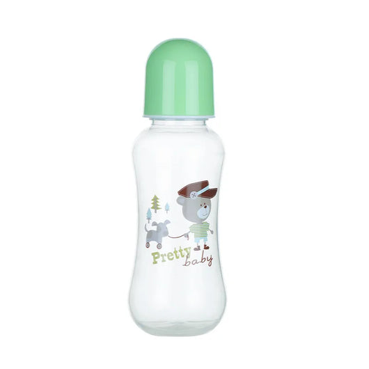 Baby Bottle with Handles, 9.5 oz, green