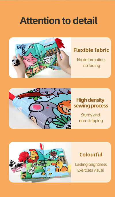 Soft Cloth Book for Babies, 4 Pages