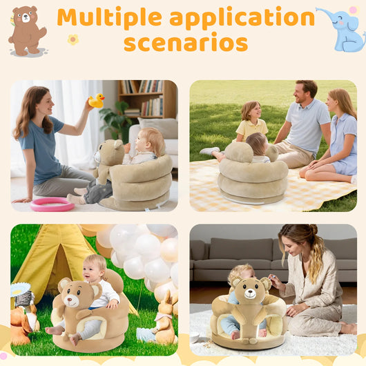 Plush Animal Baby Floor Seat for Learning to Sit