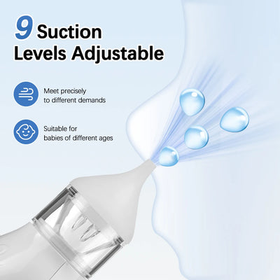 Electric Baby Nasal Aspirator, 9 Suction Levels