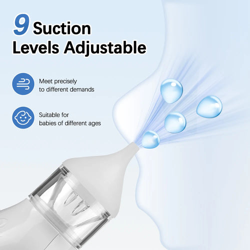 Electric Baby Nasal Aspirator, 9 Suction Levels