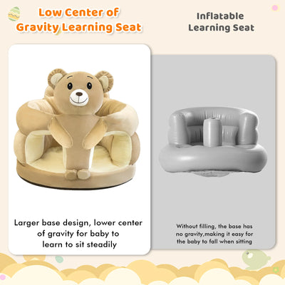 Plush Animal Baby Floor Seat for Learning to Sit