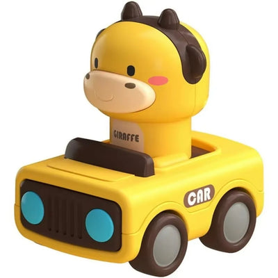 Press-and-Go Animal Race Cars