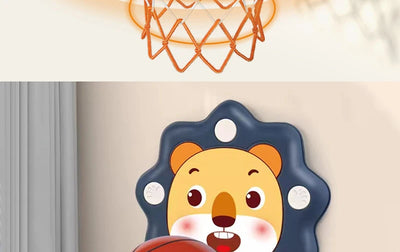Kids' Wall-Mount Basketball Hoop with Ball
