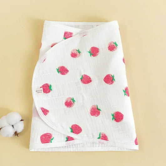 Cotton Muslin Swaddle Wrap, 0–6 Months