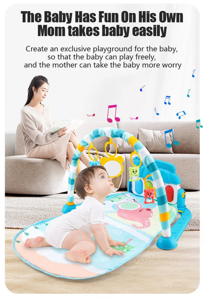 Baby Play Gym with Kick Piano Mat