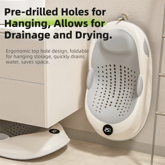 Newborn Bath Seat with Temperature Indicator