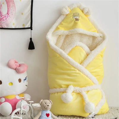 Hooded Winter Baby Wrap Blanket
