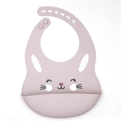 Silicone Baby Bib with Food-Catching Pocket