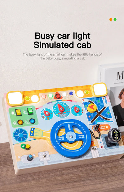 Wooden Pretend-Play Car Dashboard