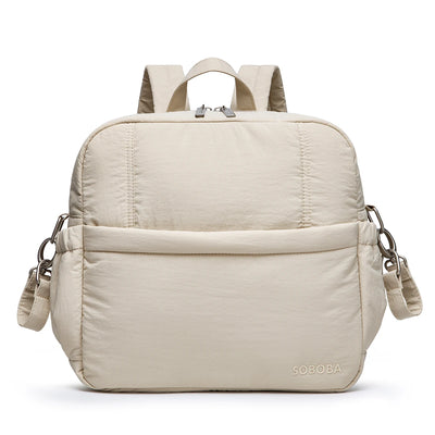 Soboba Diaper Bag Backpack, Large, Pebble