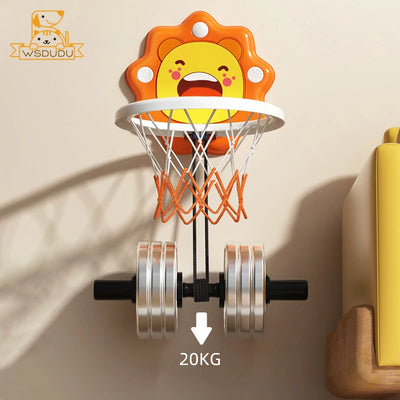 Kids' Wall-Mount Basketball Hoop with Ball