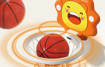 Kids' Wall-Mount Basketball Hoop with Ball