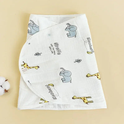 Cotton Muslin Swaddle Wrap, 0–6 Months