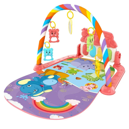 Musical Baby Activity Gym with Piano, Red elephant