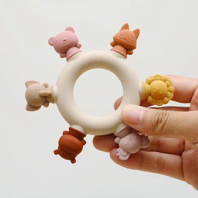 Silicone Animal Teether Ring