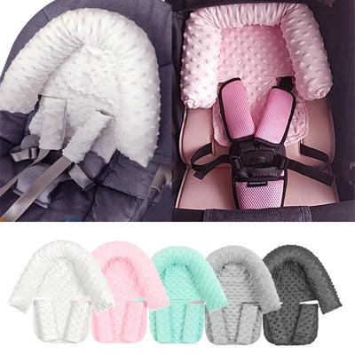 Car Seat Strap Covers with Head Pillow