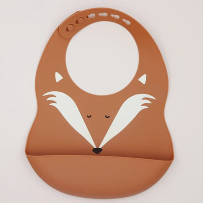 Silicone Baby Bib with Food-Catching Pocket