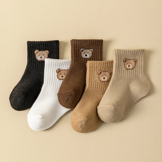 Baby Socks with Bear Design, 5 or 10 Pairs, product photo 1