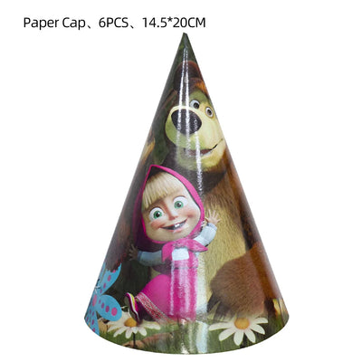 Bear & Girl Themed Birthday Party Supplies