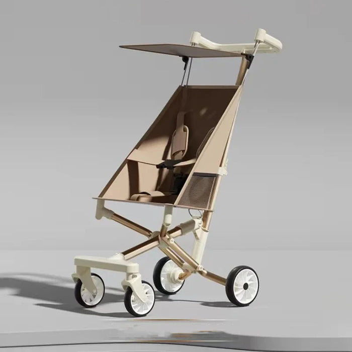 Lightweight Travel Stroller, Foldable, Khaki